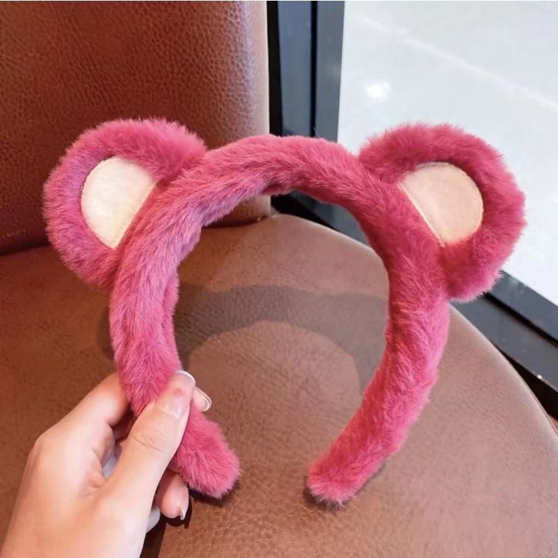 1-5 ชิ้น ที่คาดผมลายหมีสตรอว์เ - Winter Headband Fleece บทวิจารณ์และราคา