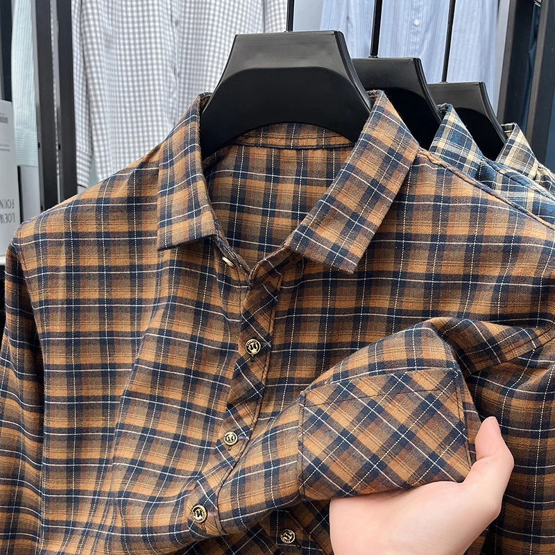 เสื้อเชิ้ตลายสก๊อตคอปกสำหรับผู - Flannel Shirt Lined บทวิจารณ์และราคา