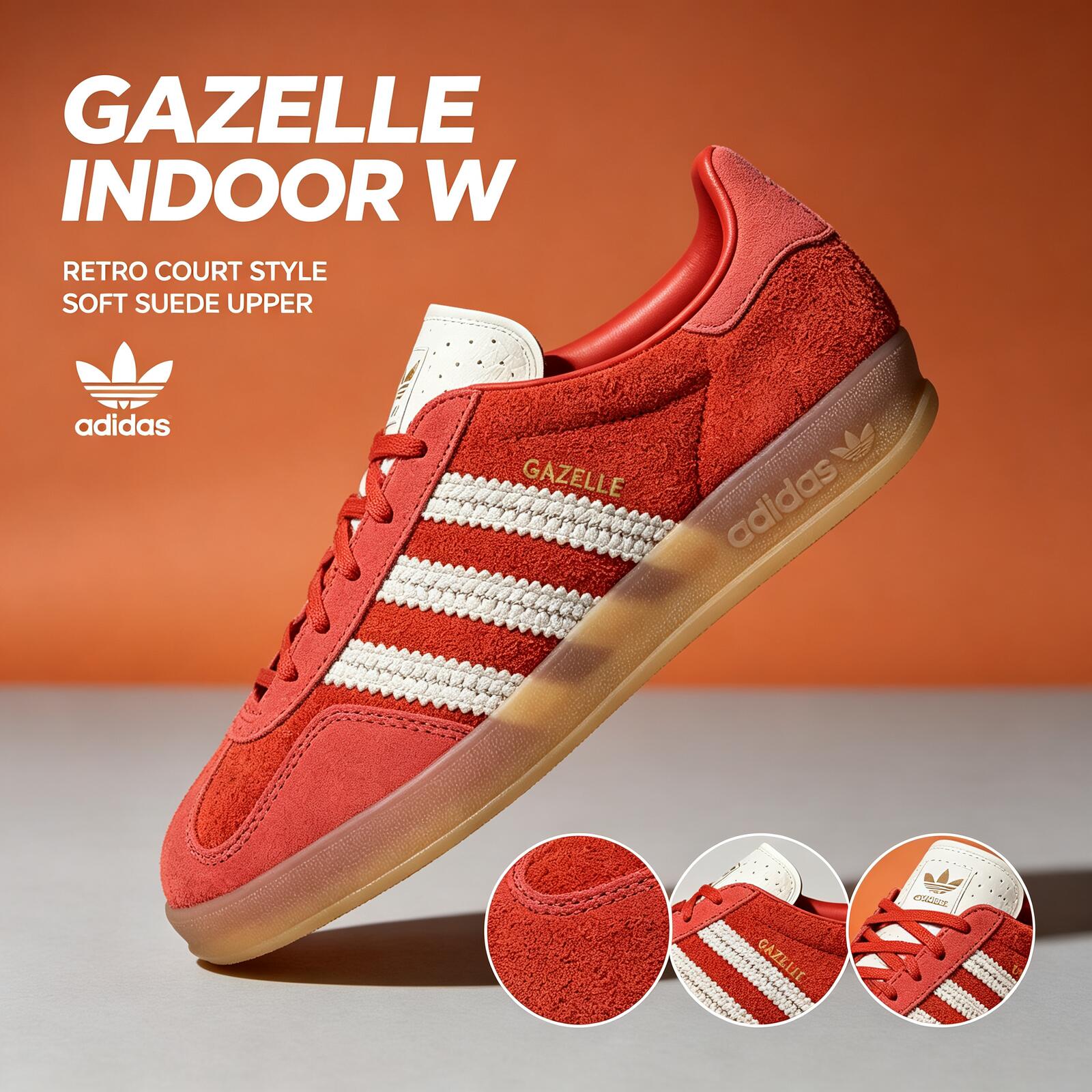 Adidas GAZELLE INDOOR W KI7169 - Adidas Shoes Gazelle บทวิจารณ์และราคา