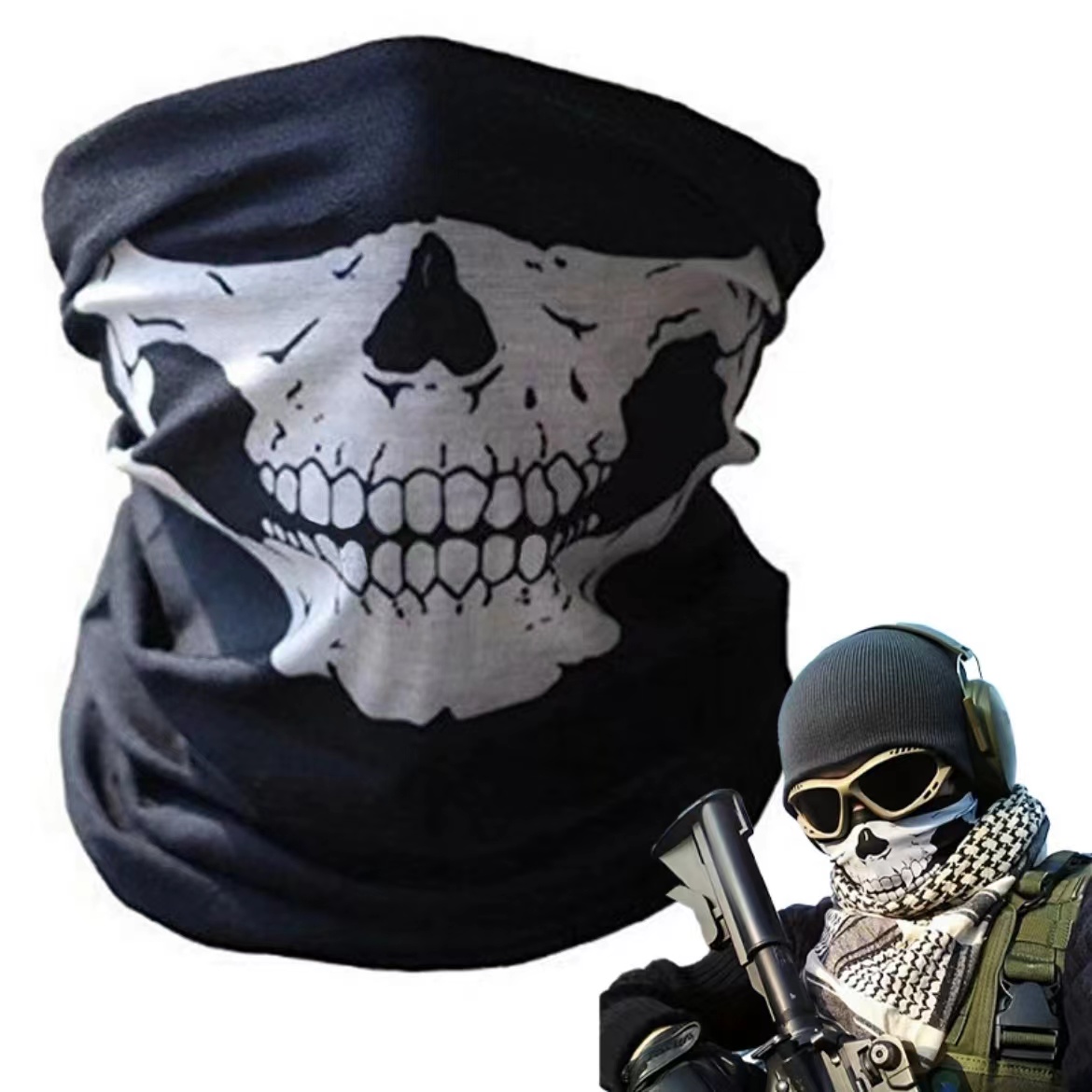หน้ากากบาลาคลาวาฮาโลวีนลายหัวก - Balaclava Ski Mask บทวิจารณ์และราคา